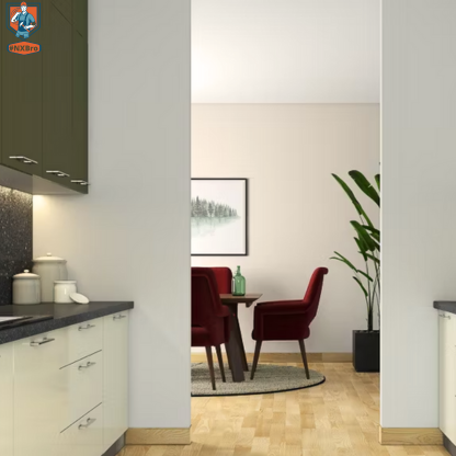 Parallel Kitchen Interior Maximizing Storage