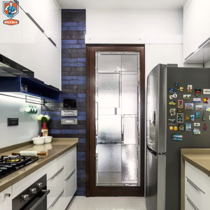 Low-Maintenance Elegance in a Parallel Modular Kitchen