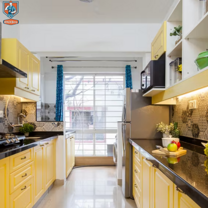 Parallel Kitchen Design Ideas Bursting with Vibrant Hues